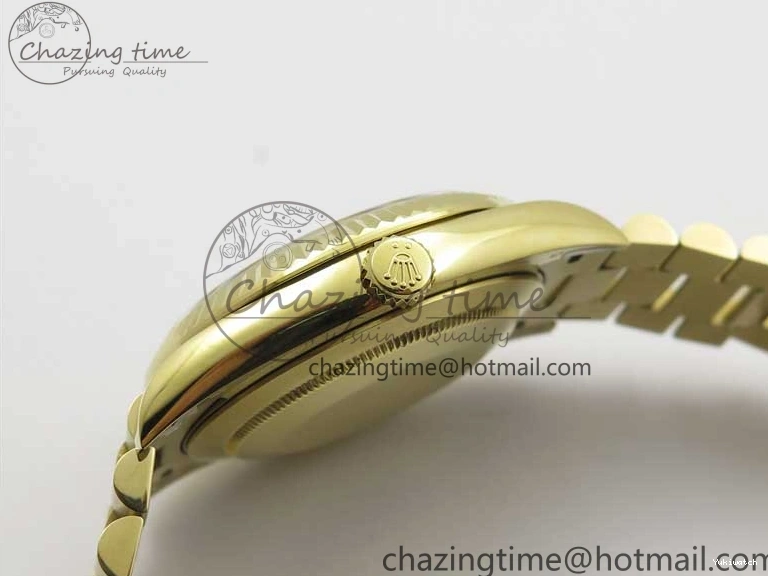 BP Black on Dial A2836 YG YG New 904 Crystal Bracelet President Dial Version 40mm Markers T 228239 Day-Date 1227